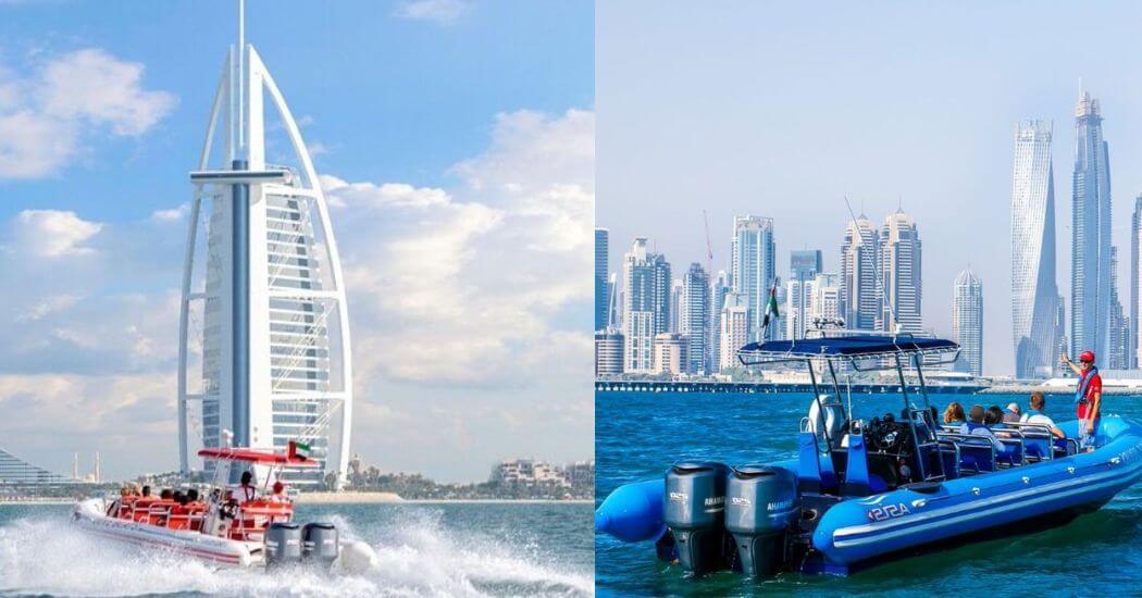 Speed Boat Rental at Burj Al Arab and Palm Jumeirah